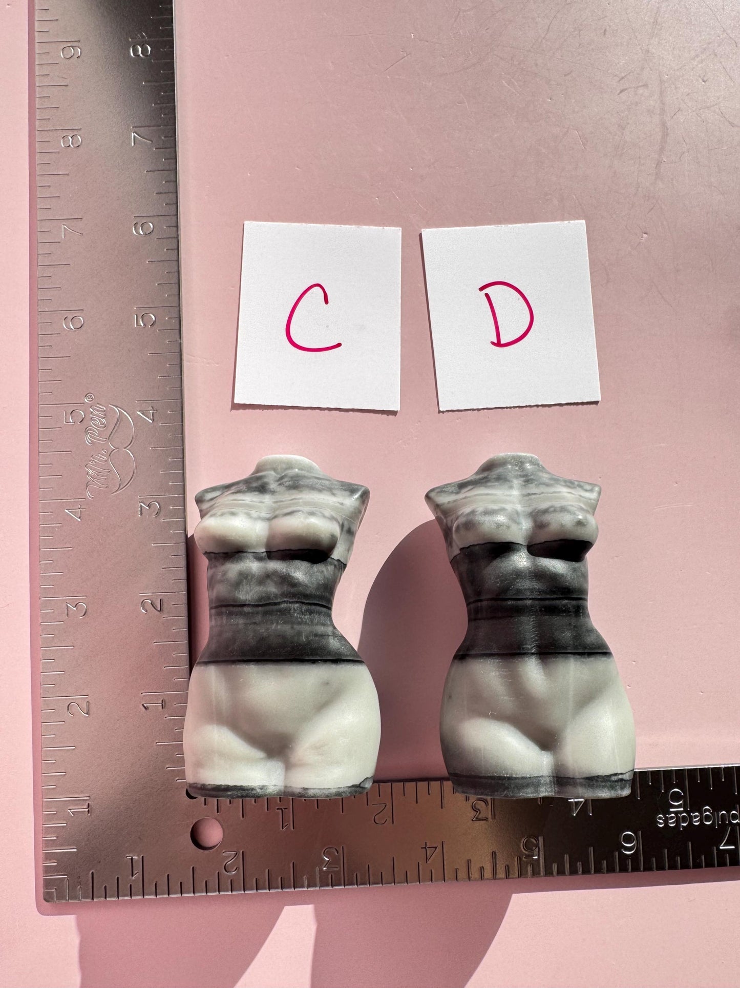 Zebra Jasper Goddess Body Carving (3") - YOU CHOOSE