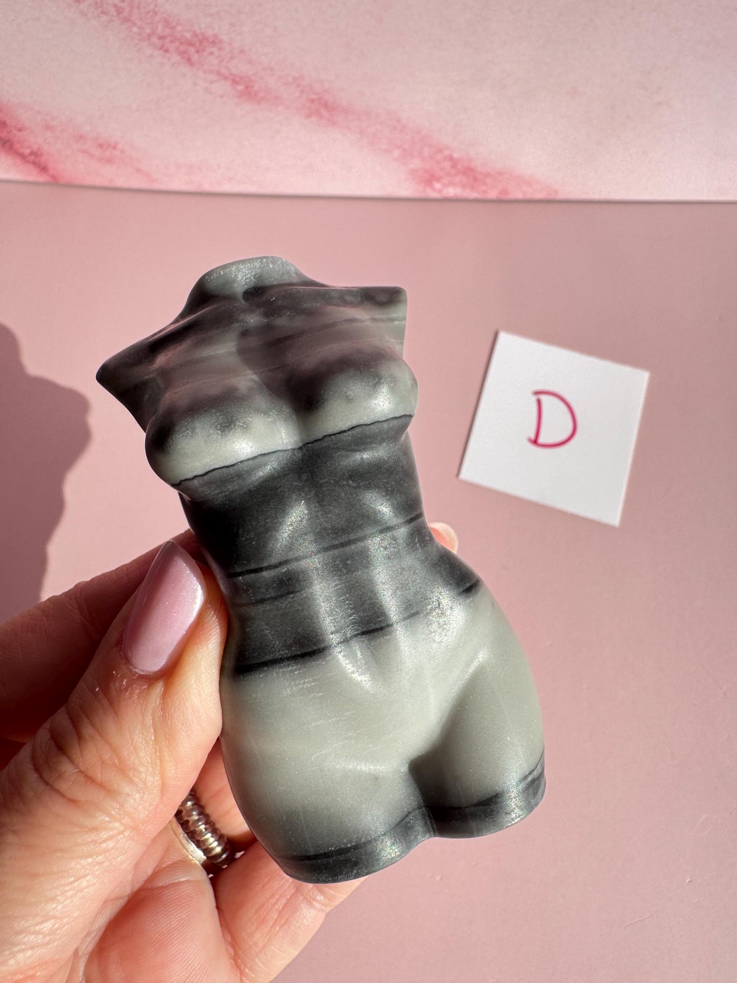 Zebra Jasper Goddess Body Carving (3") - YOU CHOOSE