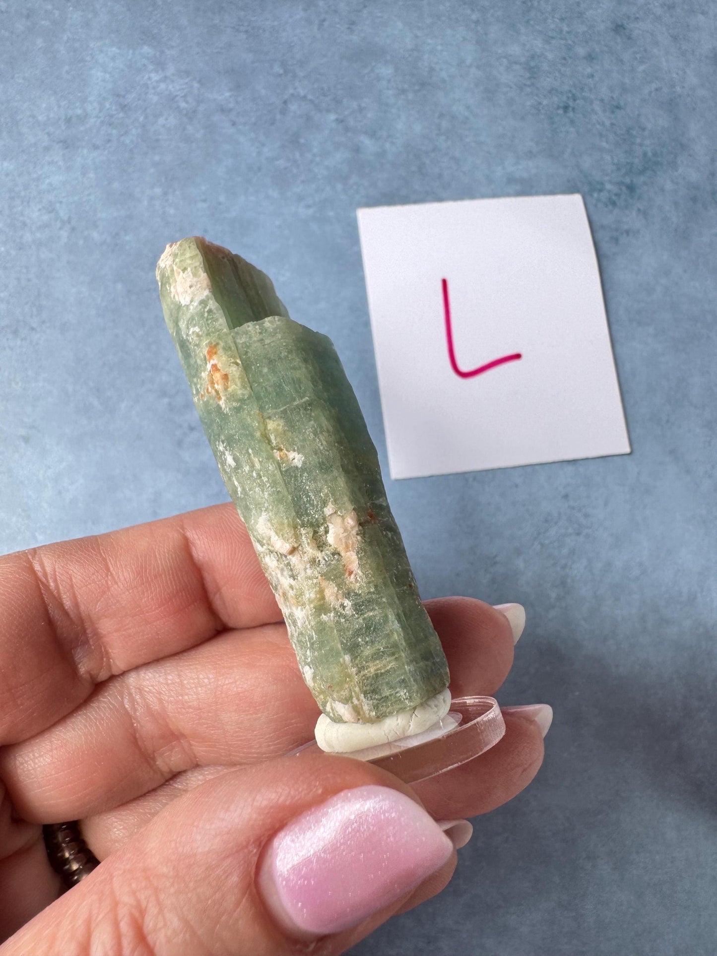 Raw Aquamarine - Natural Blue Crystal - K through O