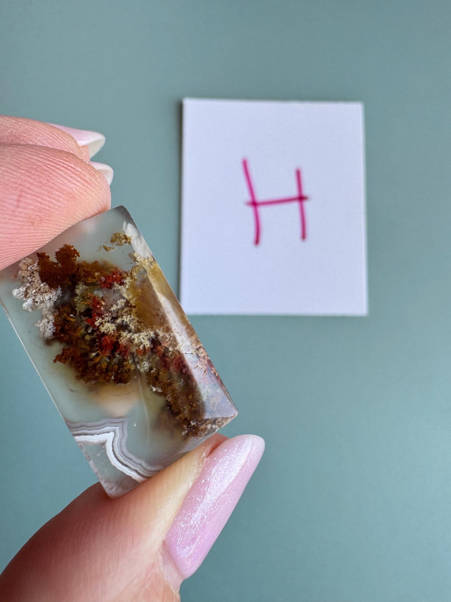 Scenic Moss Agate Rectangle Cabochons - YOU CHOOSE - Material from Indonesia