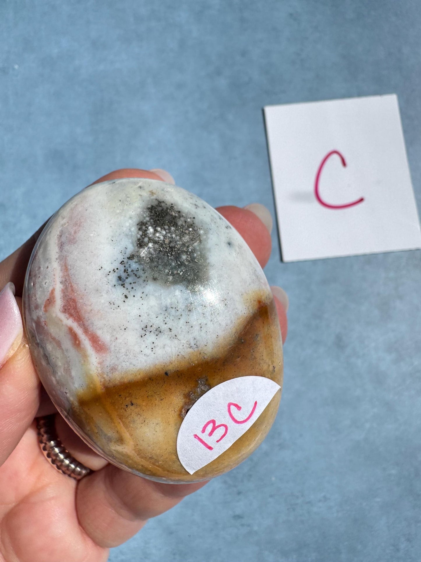 Sea Jasper Palm Stones from Madagascar - Set 1