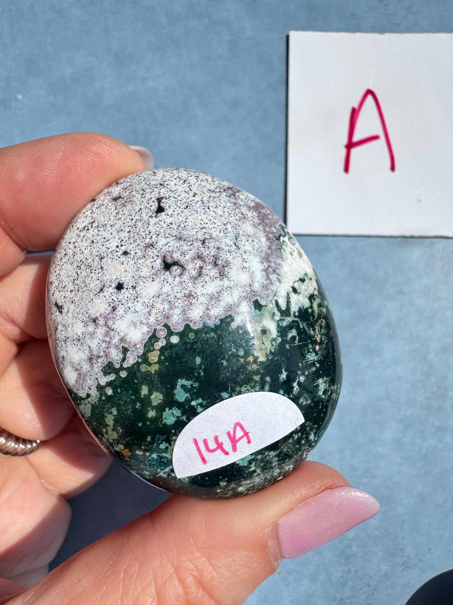 Sea Jasper Palm Stones from Madagascar - Set 1