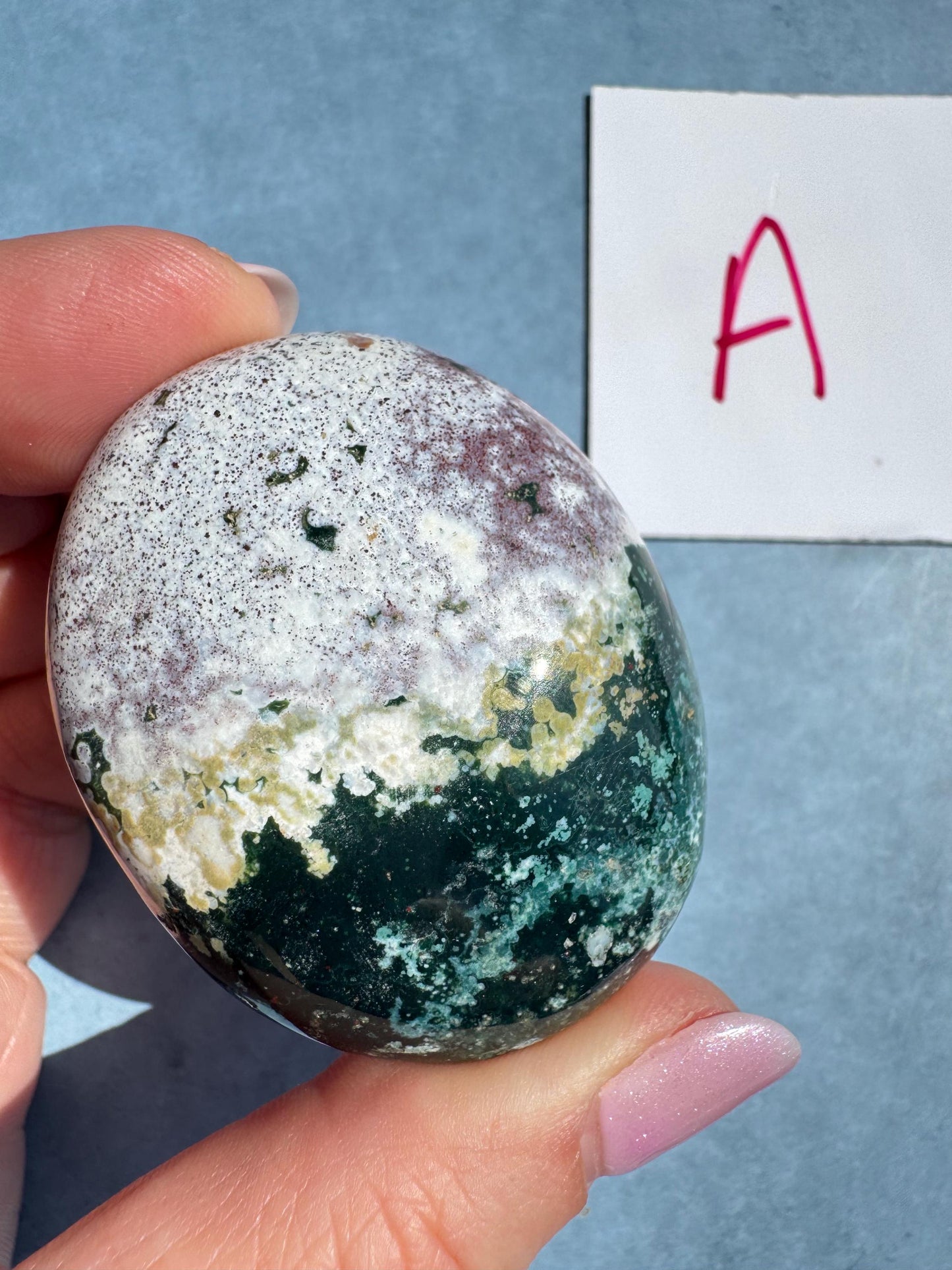 Sea Jasper Palm Stones from Madagascar - Set 1