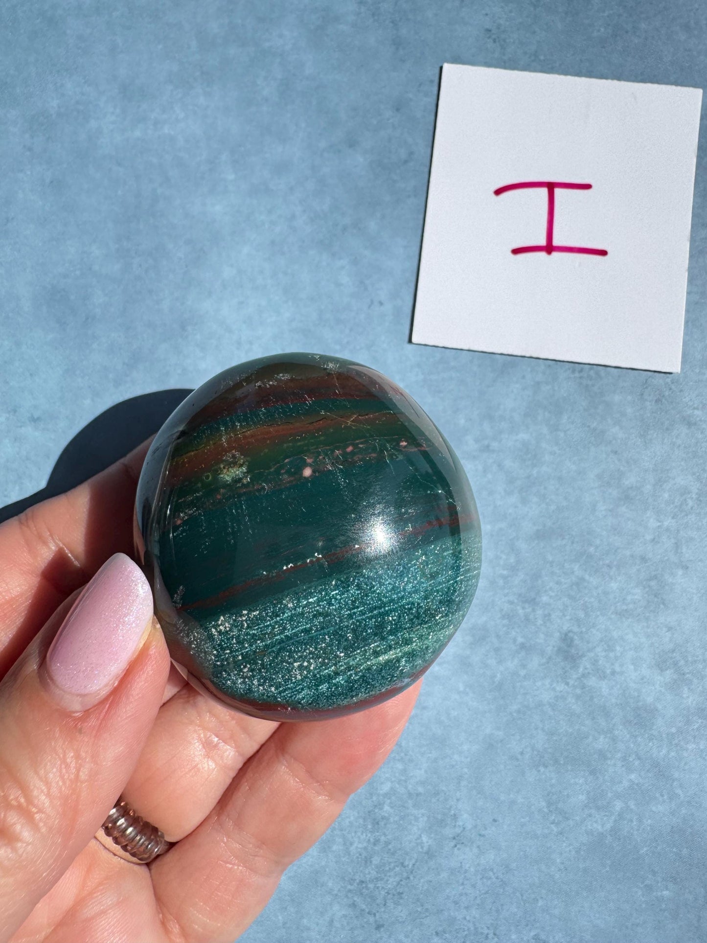 Sea Jasper Palm Stones from Madagascar - YOU CHOOSE