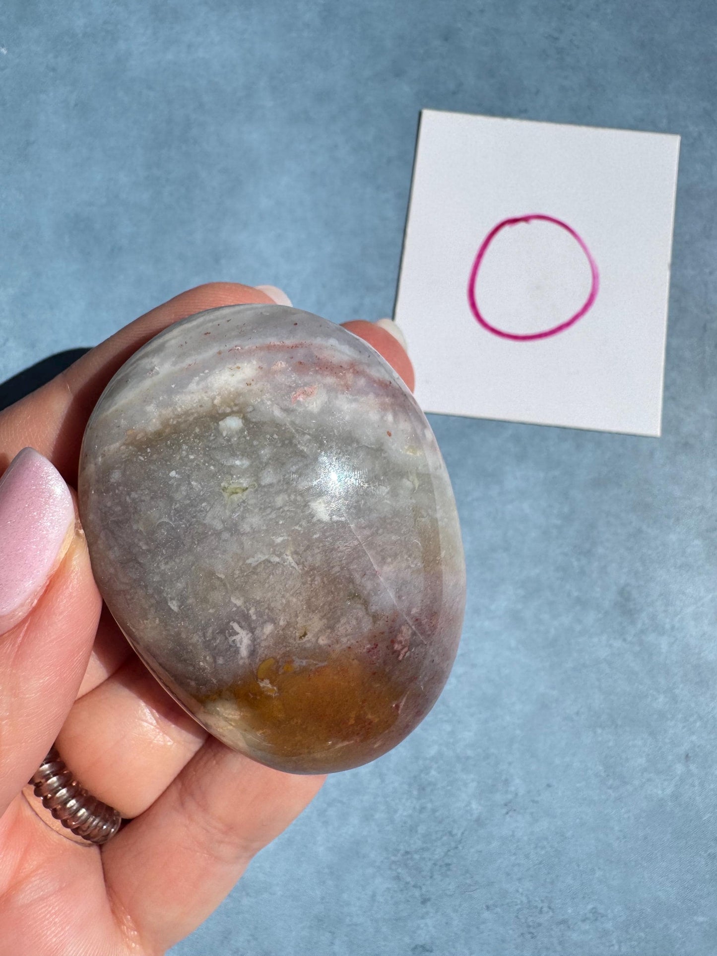 Sea Jasper Palm Stones from Madagascar - YOU CHOOSE