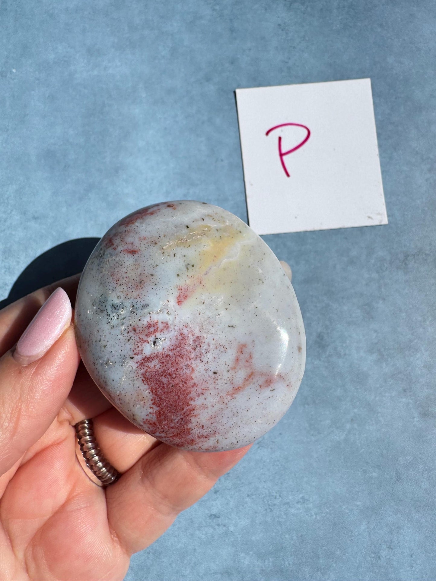 Sea Jasper Palm Stones from Madagascar - YOU CHOOSE