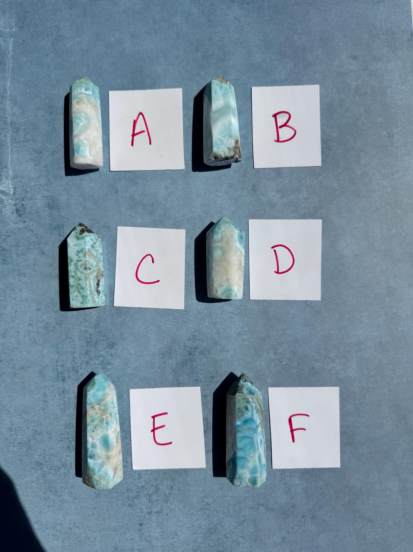 Larimar Towers (2"-3") - YOU CHOOSE