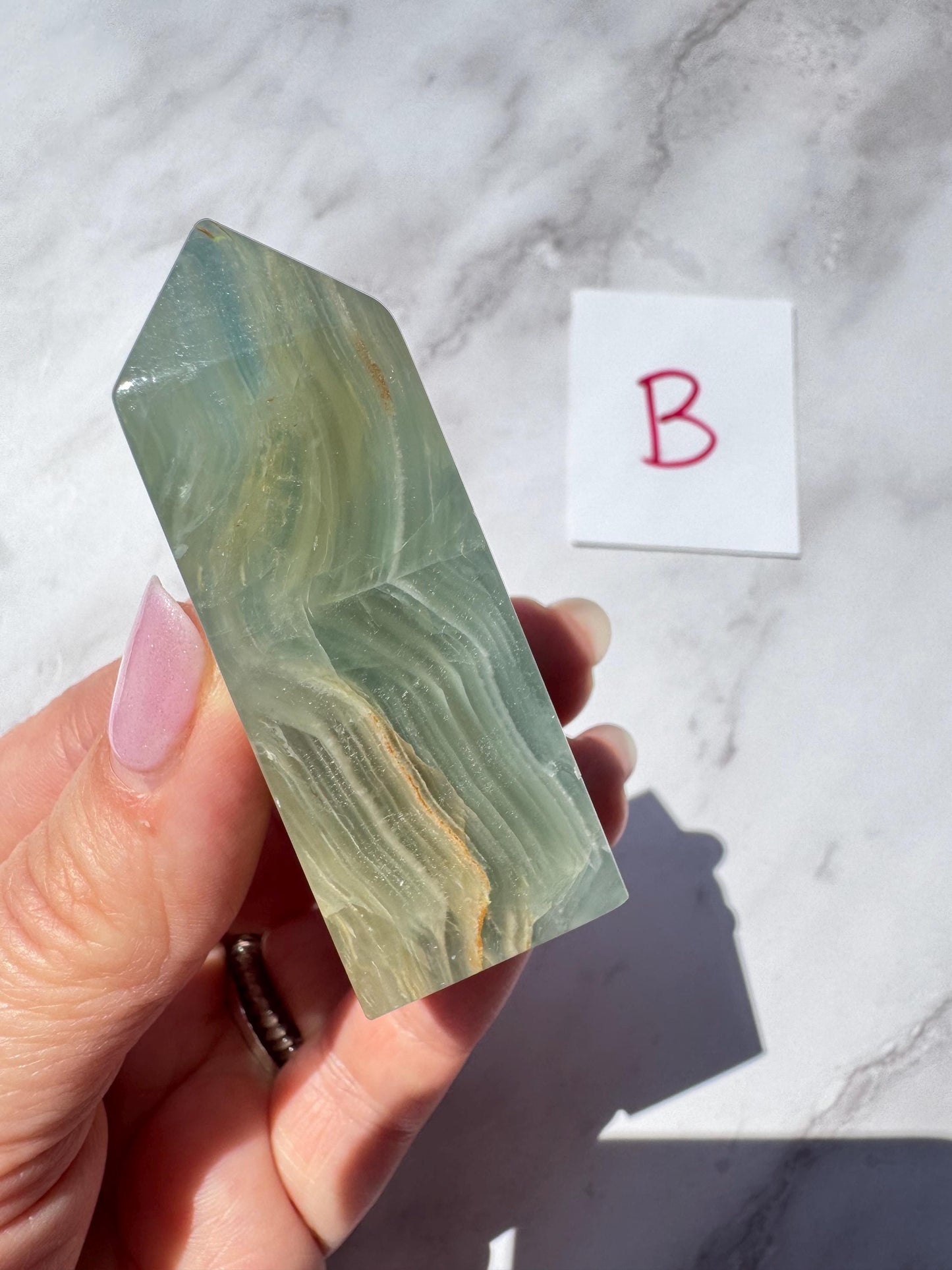 Blue Lemurian (Calcite) Towers from India - YOU CHOOSE