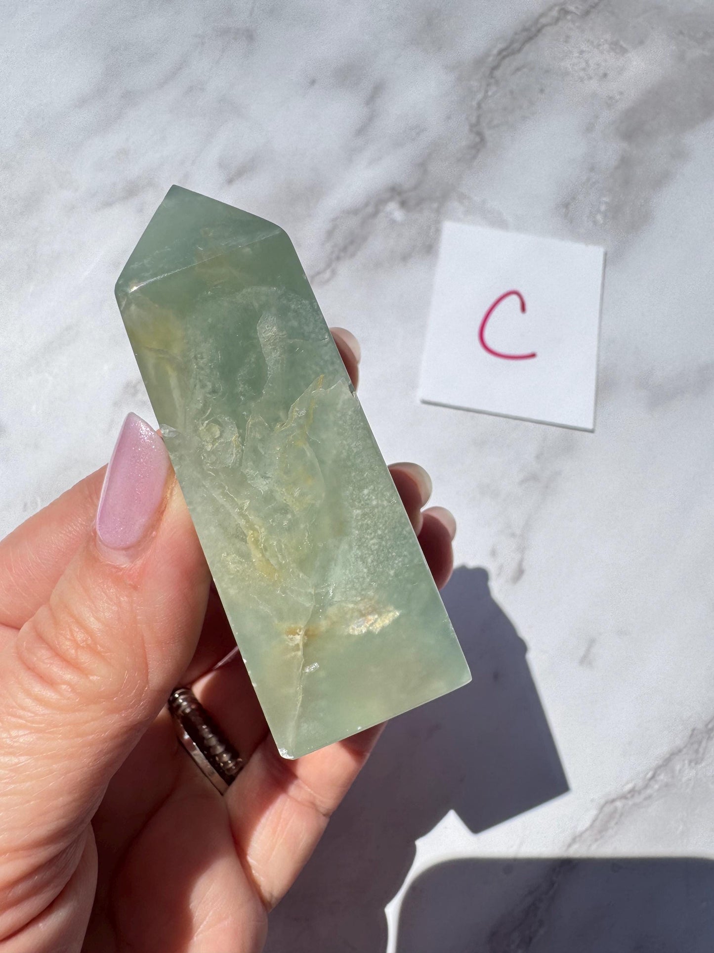 Blue Lemurian (Calcite) Towers from India - YOU CHOOSE