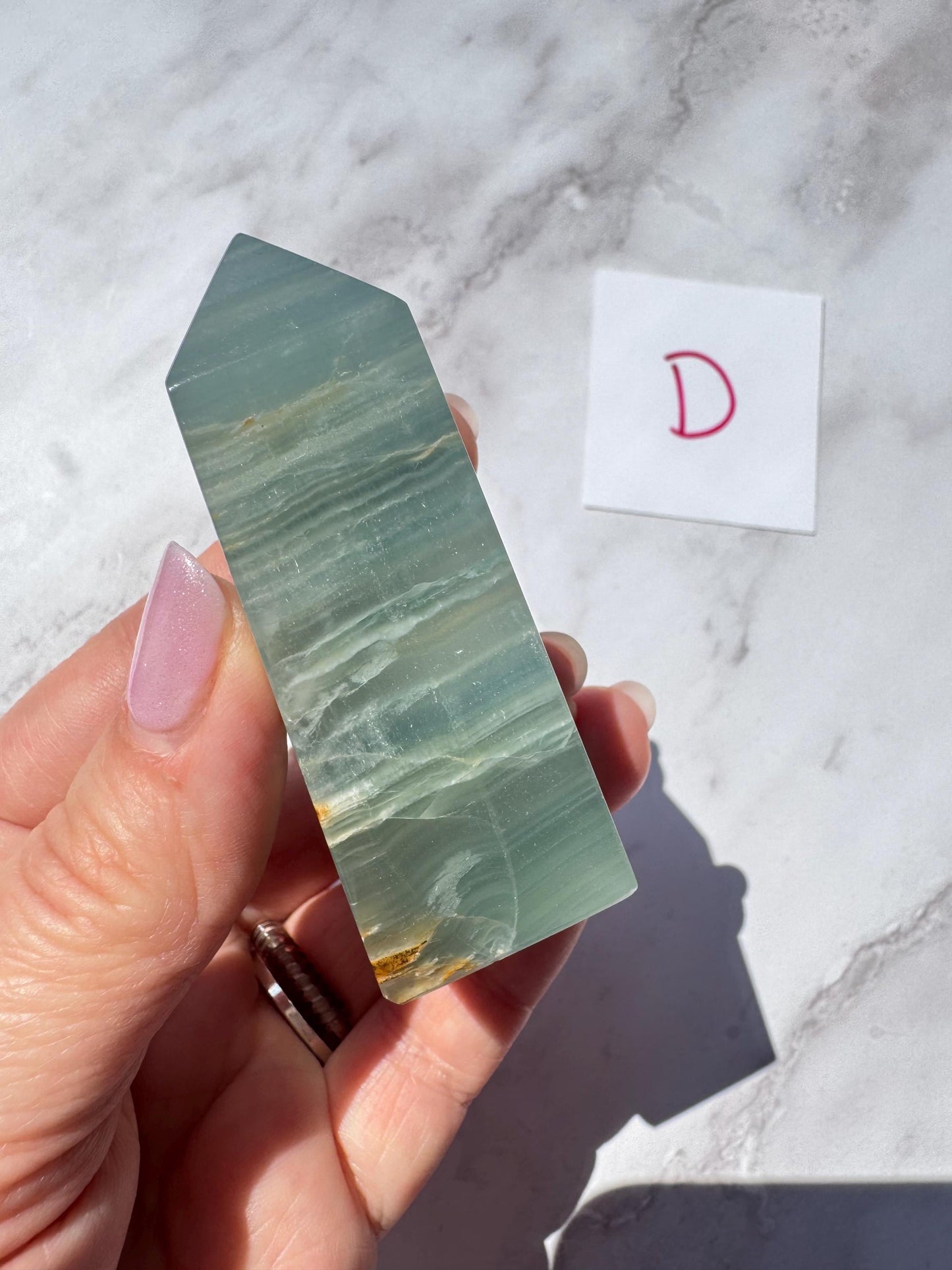 Blue Lemurian (Calcite) Towers from India - YOU CHOOSE