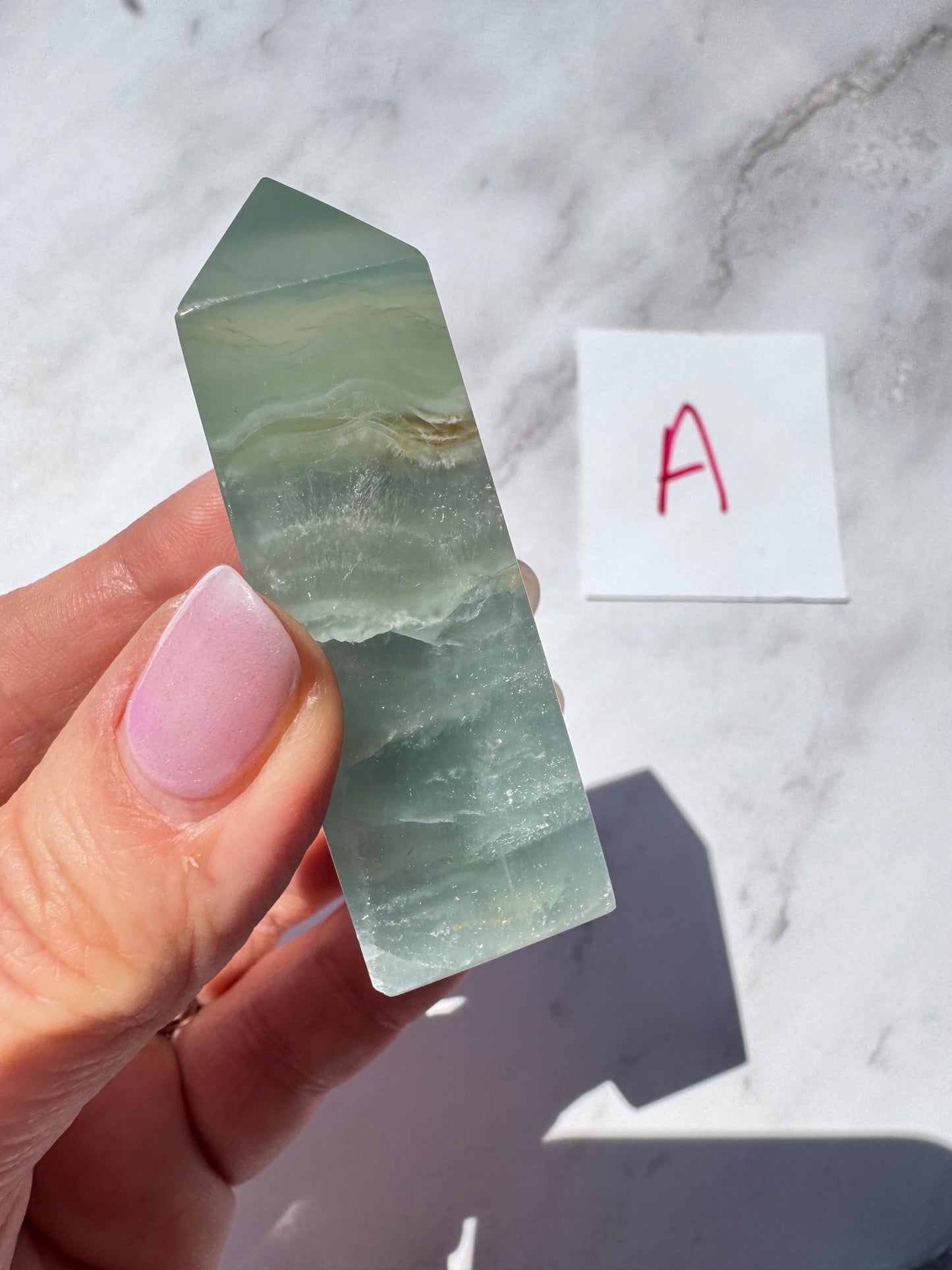 Blue Lemurian (Calcite) Towers from India - YOU CHOOSE