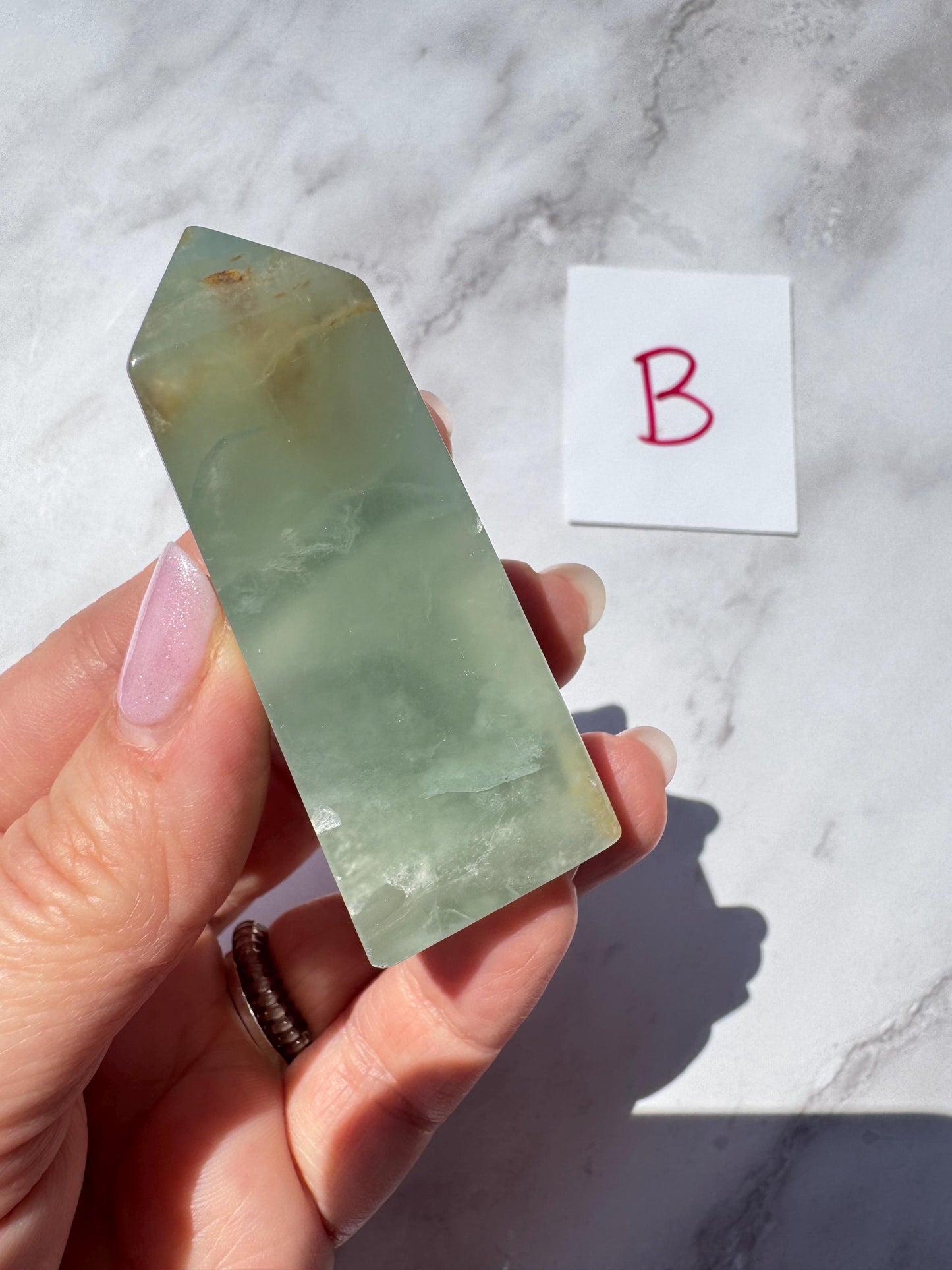 Blue Lemurian (Calcite) Towers from India - YOU CHOOSE