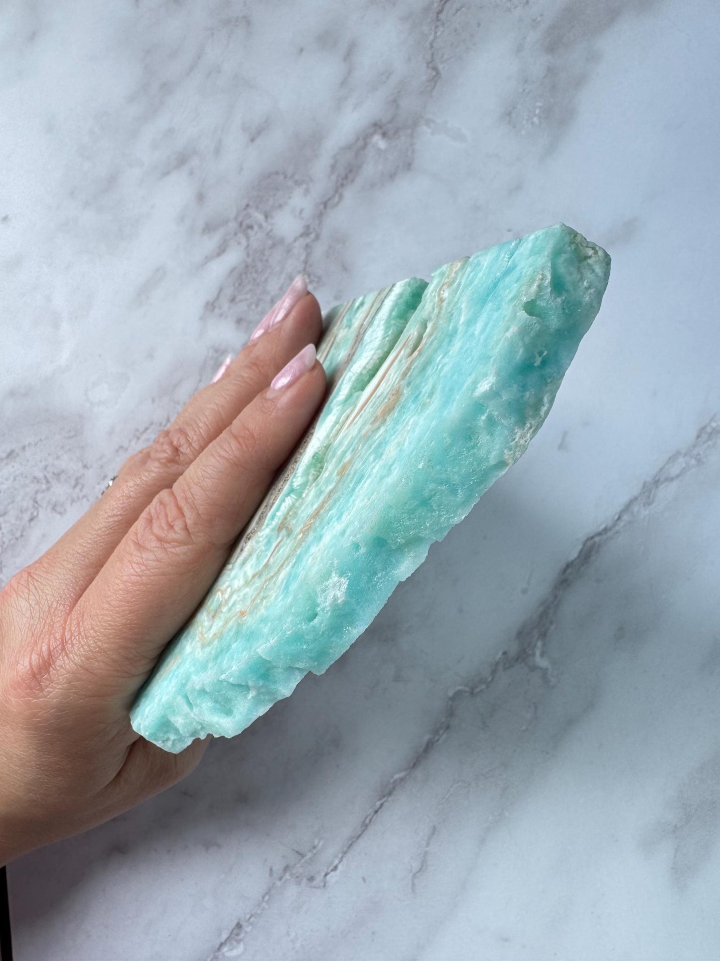 Hemimorphite Slab (5.6") - ITEM C - Crystals for Home Decor