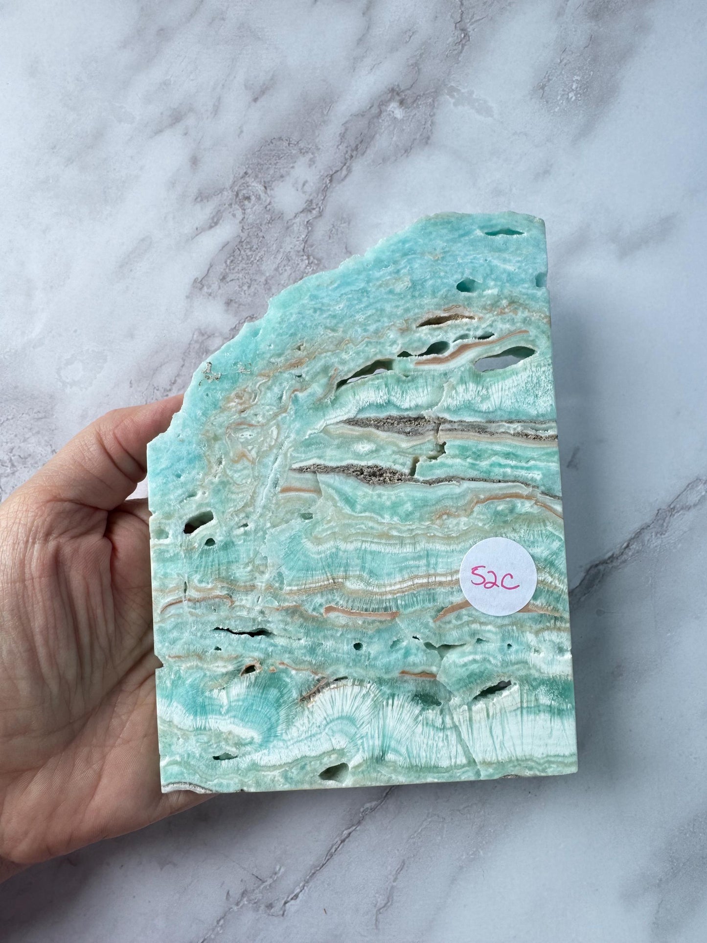 Hemimorphite Slab (5.6") - ITEM C - Crystals for Home Decor