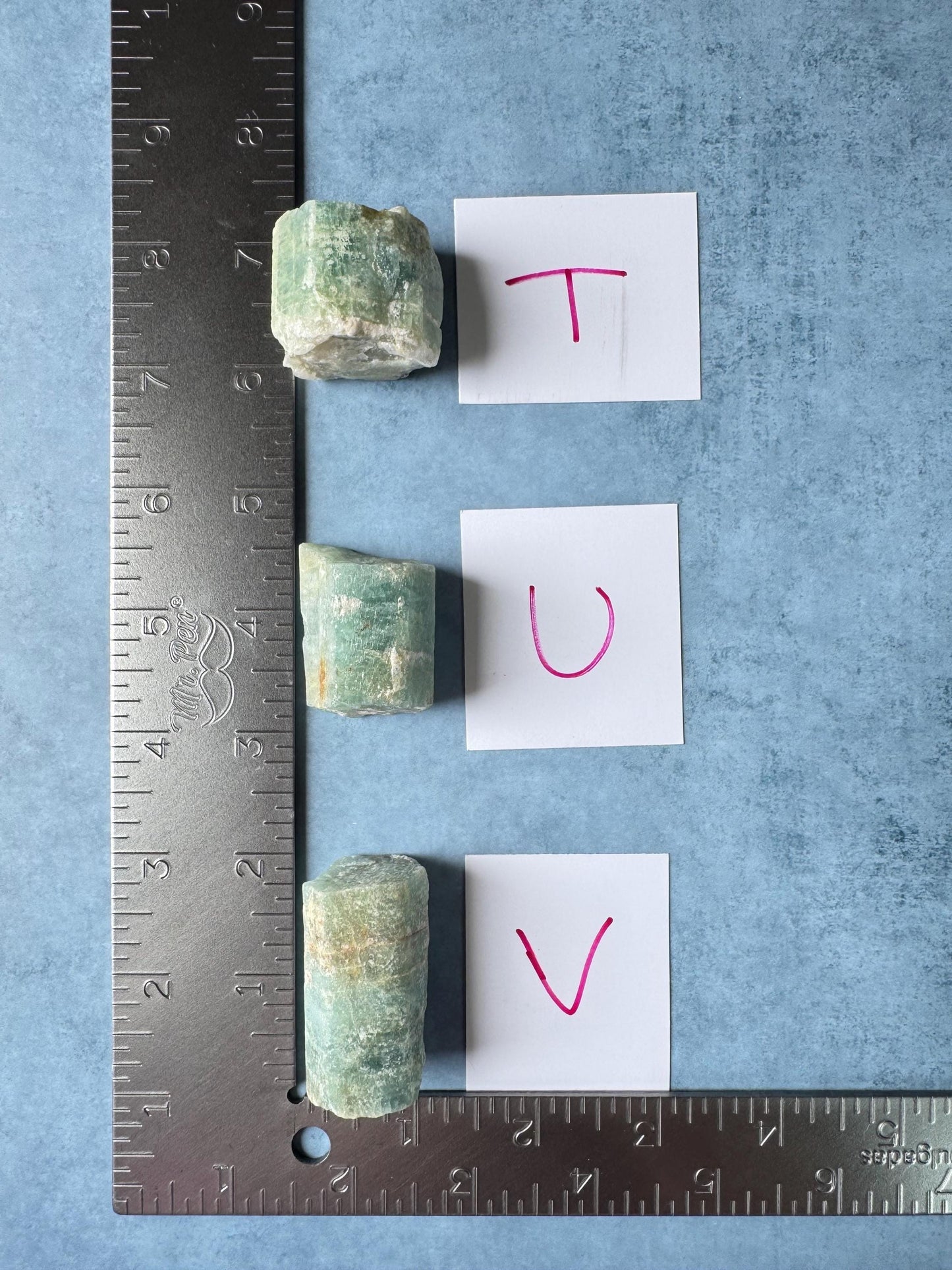 Raw Aquamarine - Natural Blue Crystal - T, U, V