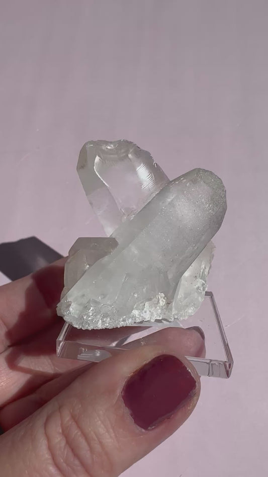 Pink Quartz Cluster - Item A