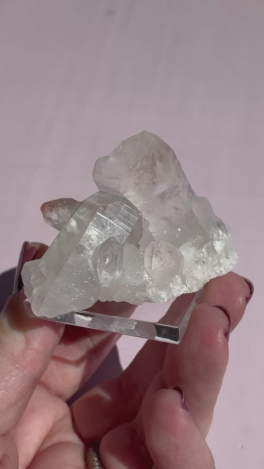 Pink Quartz Cluster - Item B