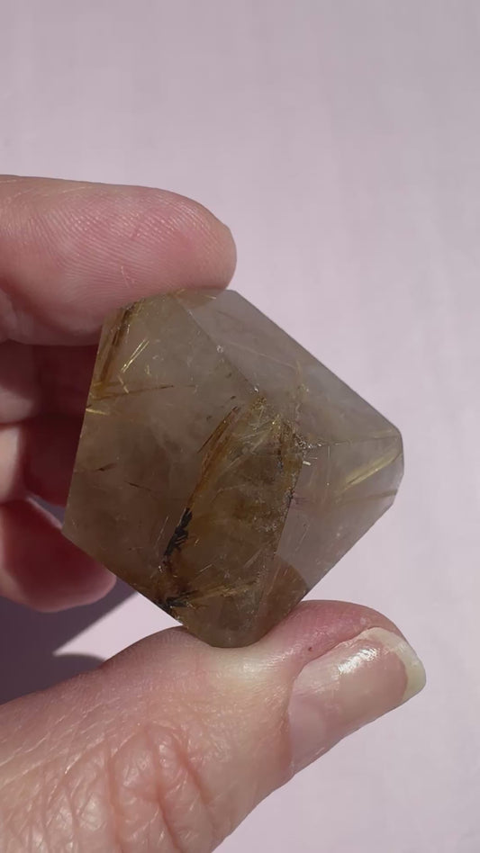 Golden Rutile Quartz Freeform - Item D