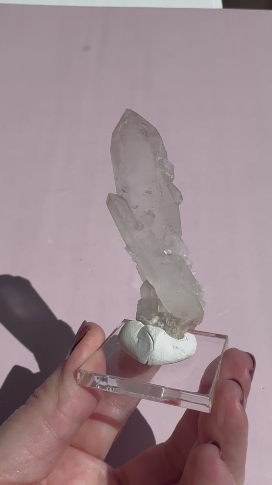 Pink Quartz Cluster - Item G