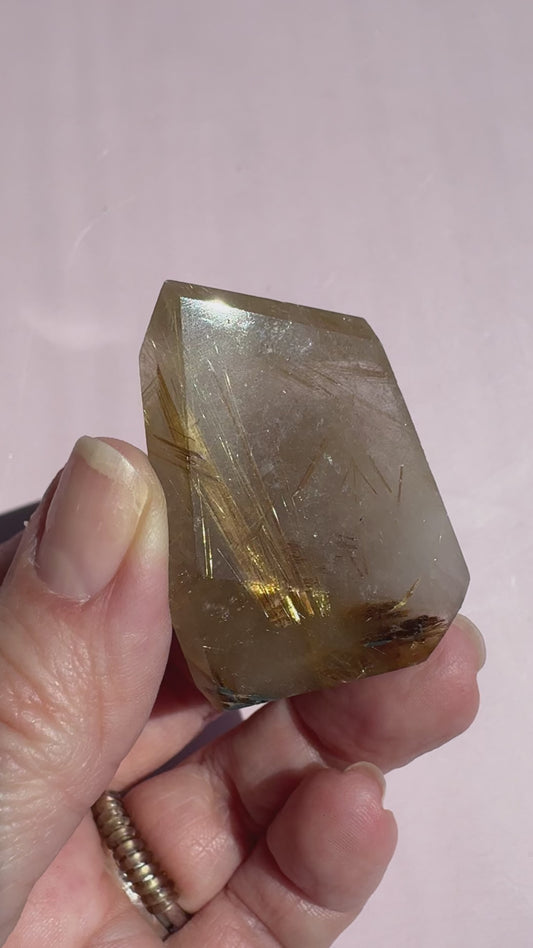 Golden Rutile Quartz Freeform - Item F