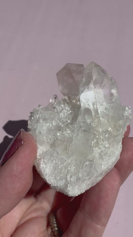 Pink Quartz Cluster - Item I